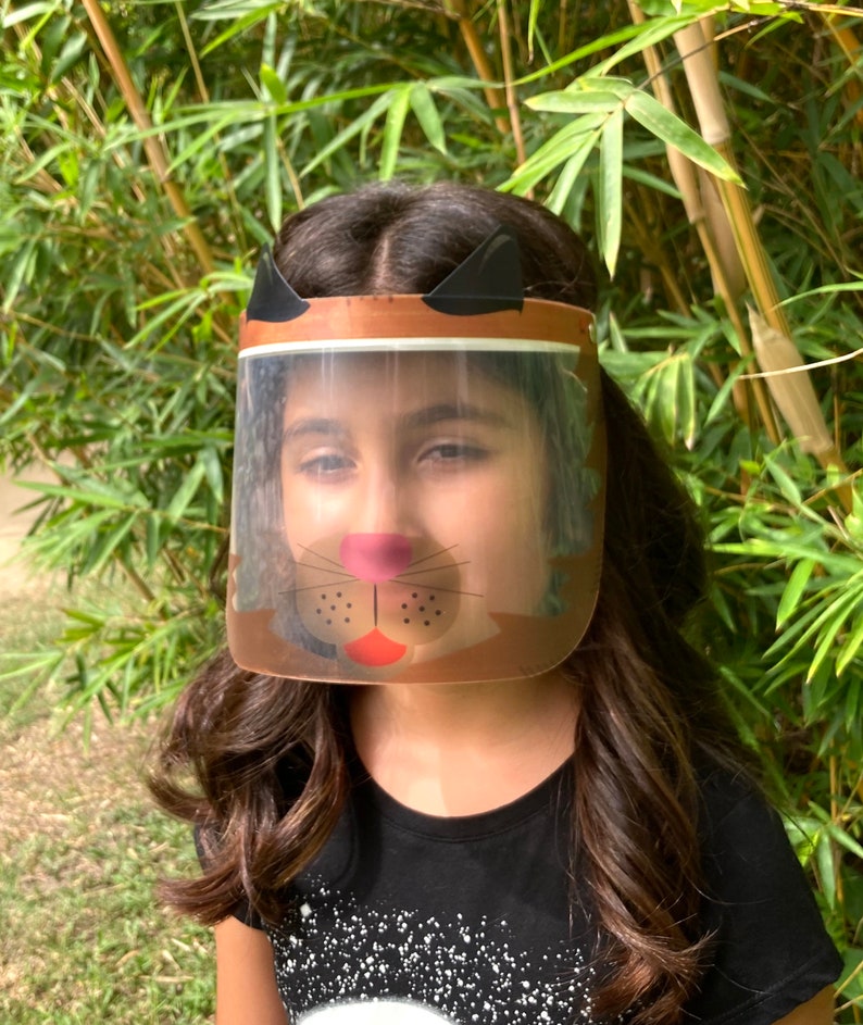 Adjustable Full Face Shields for Kids. Cute Animal Protective Etsy