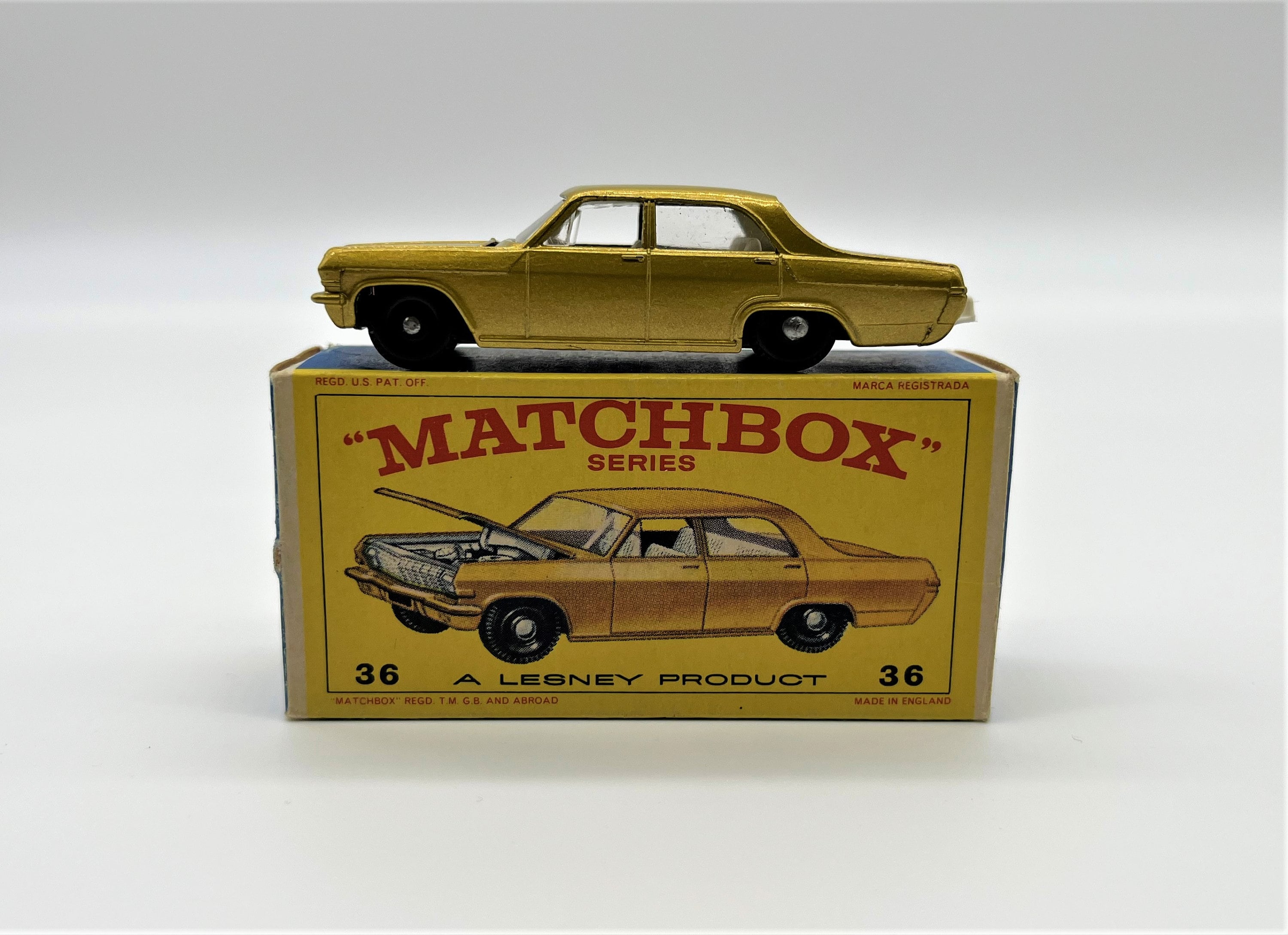 Matchbox Lesney No 36 Opel Diplomat etat neuf avec boite d origine jouet de collection 1966 fabrique en Angleterre Matchbox Diecast 1 71 Etsy France