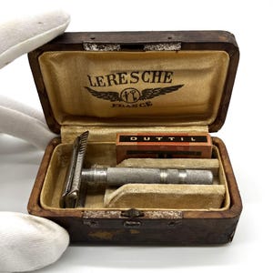 Leresche Double Edge Safety Razor Vintage from France with Original Box