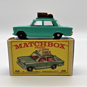 Matchbox Lesney No 56, Fiat 1500, Mint Condition With Original Box, 1965 Collectible Toys Made in  England, Matchbox Diecast 1/64