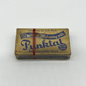 Punktal Razor Blades Vintage from Germany Unopened
