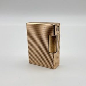 S.T. DUPONT Small Ligne 1 BR Type in 20μ Gold Plated Vintage Collectors Lighter