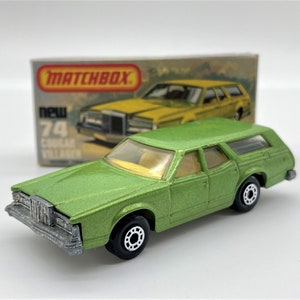 Vintage Collectible Matchbox No. 74 Cougar Villager - 1978 Blue