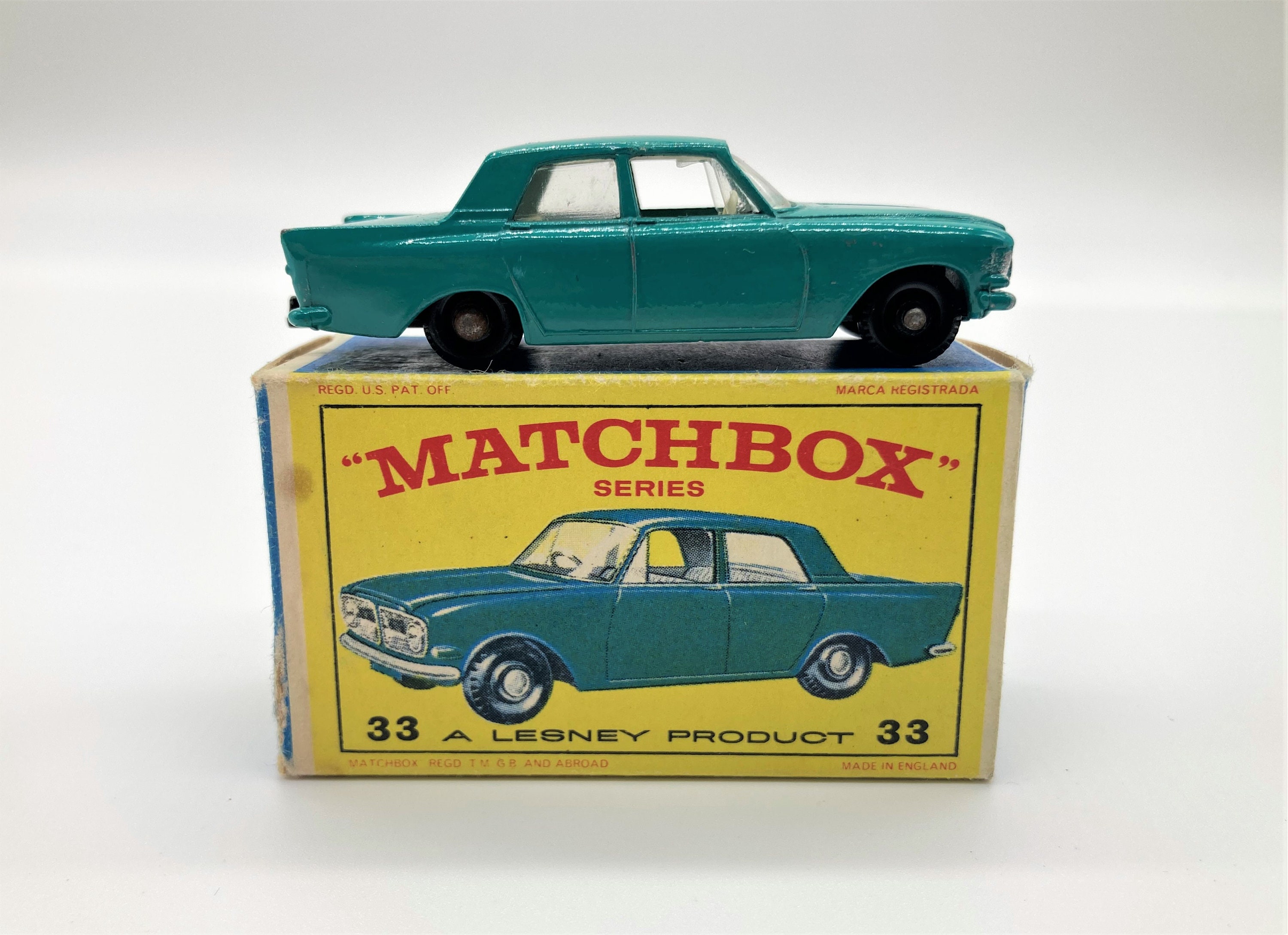 レトロ⭐︎MATCHBOX by LESNEY ミニカーセット Matchbox Lesney No 33, Ford Zephyr 6, Mint Condition With
