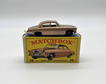 1960's Car + Box Jaguar 3-8 Sedan #65 W/ Box - MATCHBOX