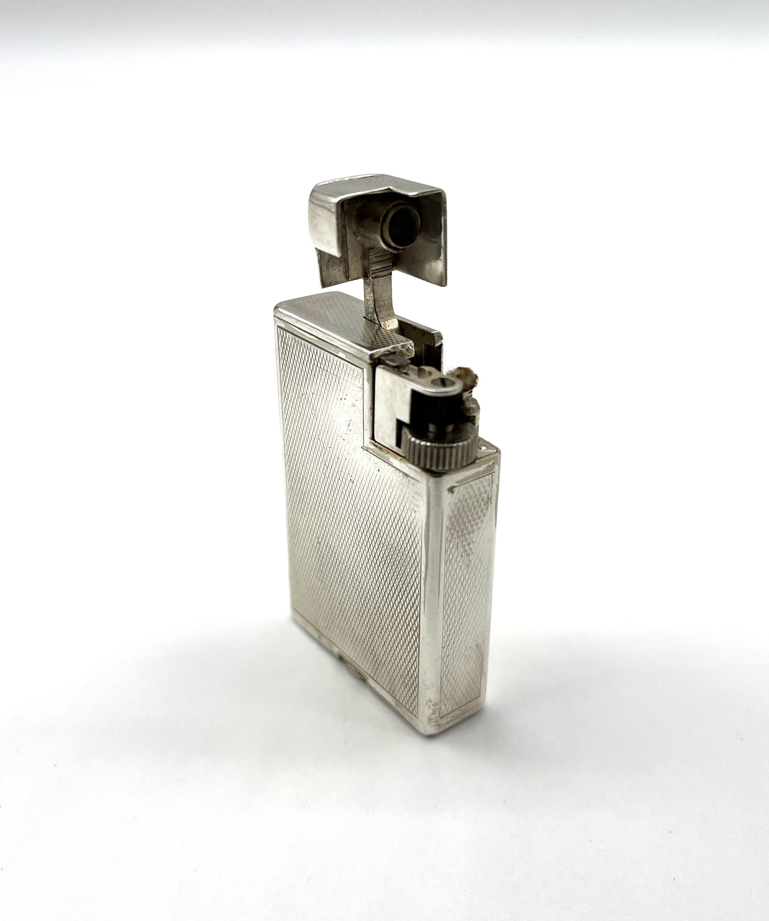 DUNHILL Savory Lift Arm Silver Plated Vintage Collectors Petrol