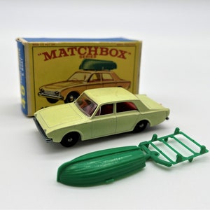 Matchbox Lesney No 45, Ford Corsair, Mint Condition With Original Box, 1965 Collectible Toys Made in  England, Matchbox Diecast 1/71