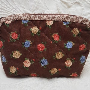 Brown Tiny Floral Small Purse