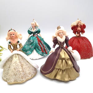 Hallmark Barbie Ornaments, Barbie Christmas Ornaments, Christmas Ornaments For Girls, Girls Christmas Ornaments, Vintage Christmas Ornament