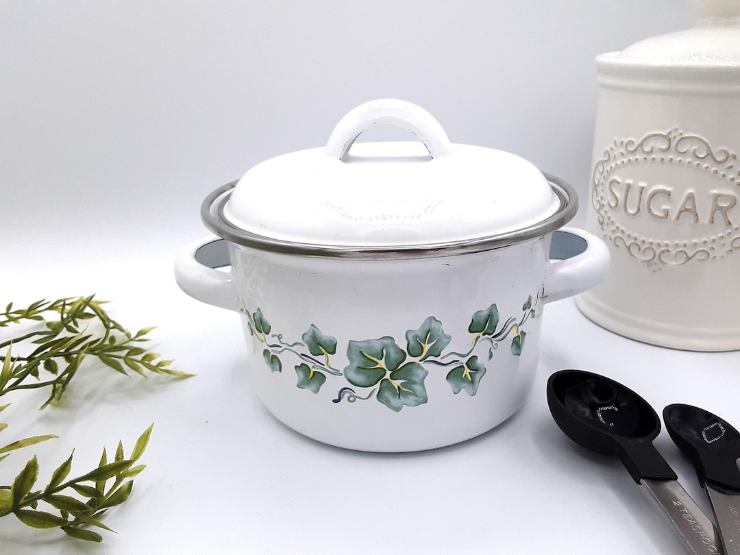 Corning Ware Dutch Oven, Dutch Oven Pot, Enamel Pot With Lid, Vintage ...