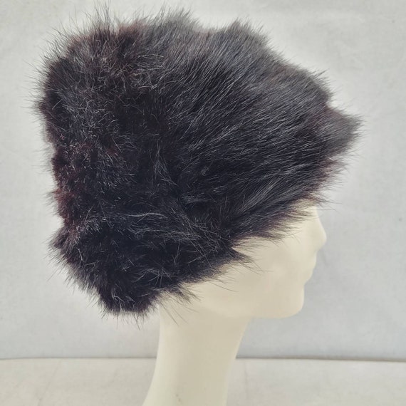 1960s Mod Faux Fur Winter Hat - image 4