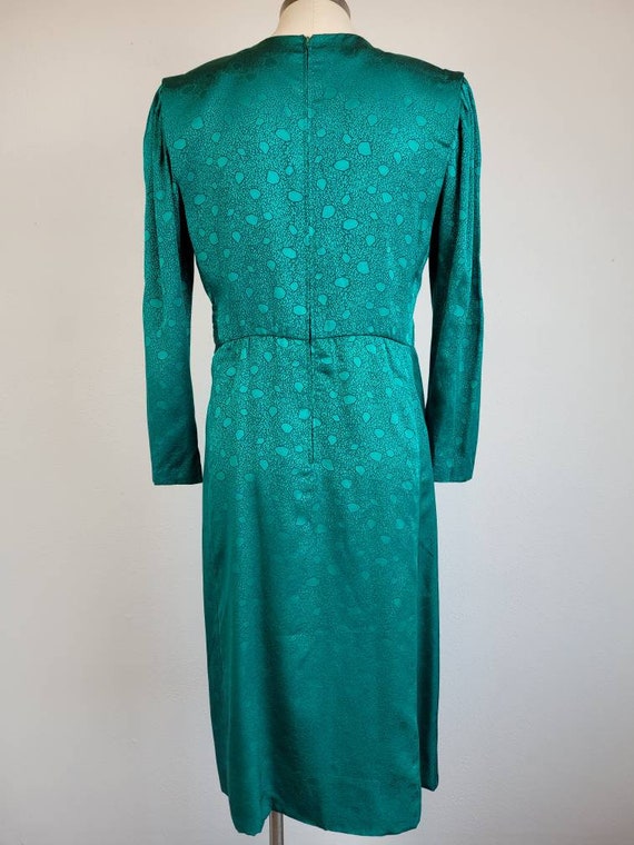 1980s Helga Elegant Emerald Green Beautifully Dra… - image 3