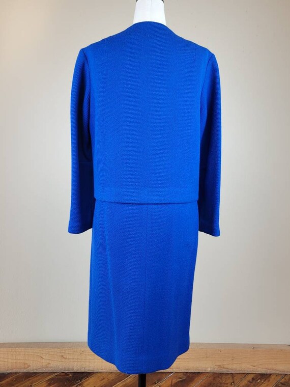 1960s 'Majestic' Cobalt Blue Wool Slim Suit - image 4