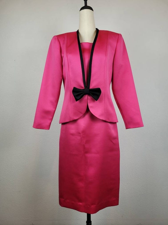 1980s Neon Pink Power Suit