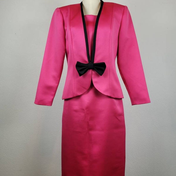 1980s Neon Pink Power Suit