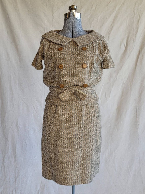 1950s 'Jo Collins' Knit Skirt Suit Set - image 2