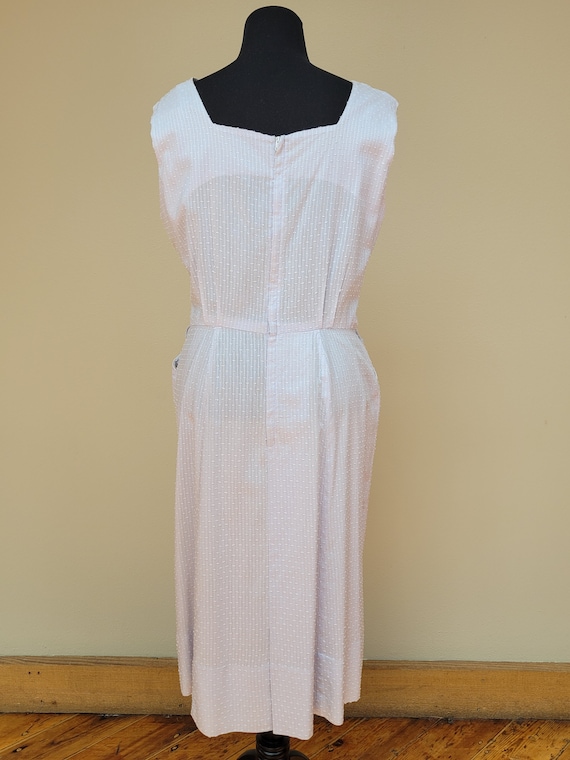 1950s Pretty Lightweight Cotton Dress and Shrug S… - image 3