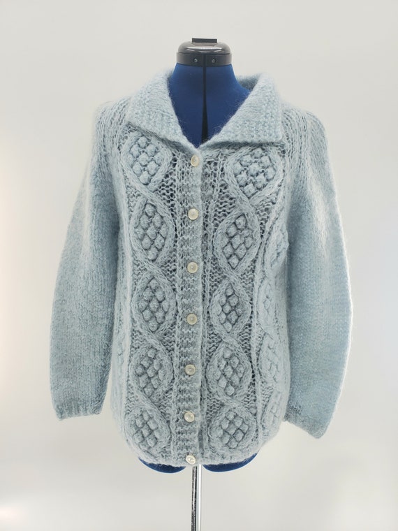 60's mohair Bellariva sweater/vintage cardigan/han