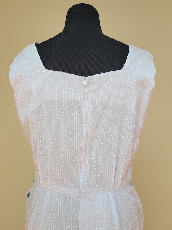 1950s Pretty Lightweight Cotton Dress and Shrug S… - image 8