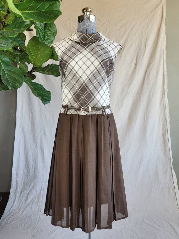 1960s 'Ivan Frederics' Argyle Mod Dress - image 1