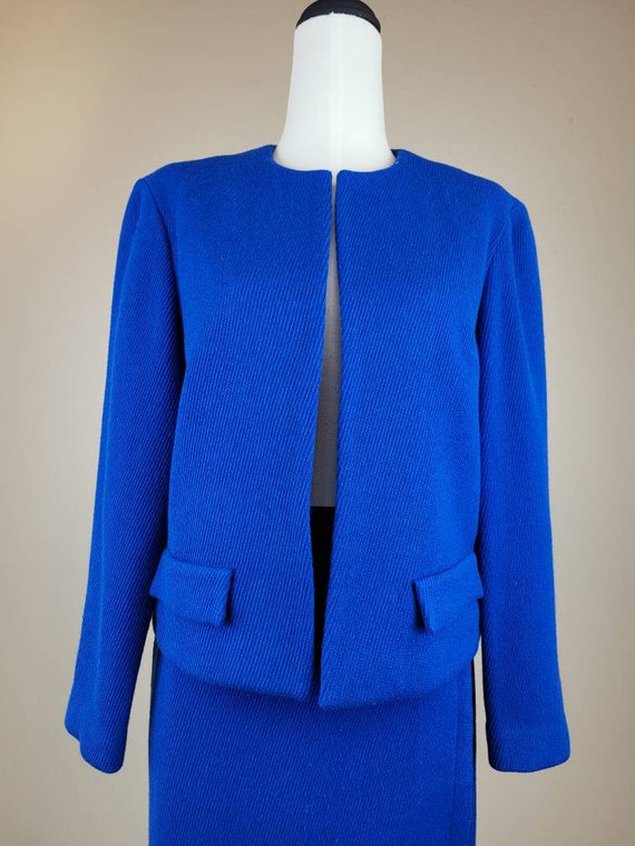 1960s 'Majestic' Cobalt Blue Wool Slim Suit - image 6