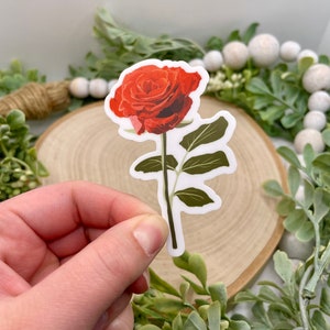 Rose Vinyl Sticker/Magnet