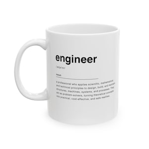 Engineering Definition Mug | Ceramic Coffee Cup, 11oz or 15oz