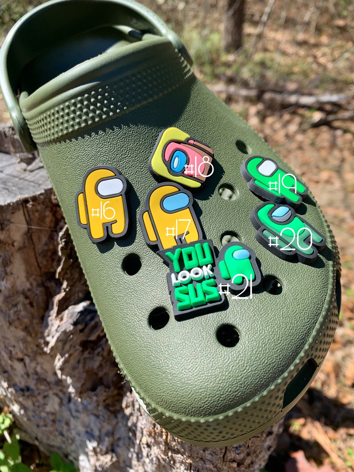 5 Among Us Shoe Charms Bundle PVC Shoe Charm Gamers Gift Etsy