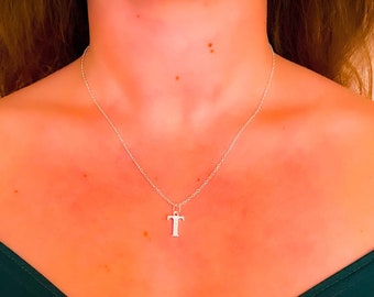 T Necklace - Etsy