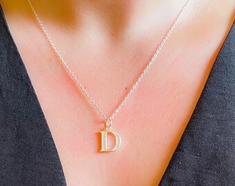 Letter D Necklace - Etsy