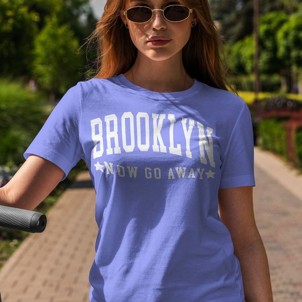 Funny Brooklyn now go away! T-shirt, Unisex New York City Gifts, NYC borough, Comfort Colors sarcastic type Tee