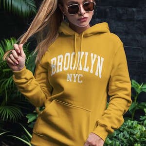 Brooklyn zip up hoodie top