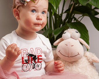 Radfahren Rad wie Dad Unisex Baby Body | Baumwolle Baby Strampler