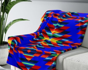 Southwest Sherpa Decke, bunte Boho Fleece Decke