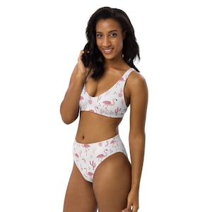 Girls Two Piece Swimsuits Kids Flamingo Hawaiian Bikini Tropical