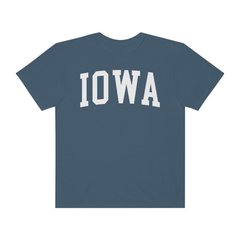 Iowa University Aesthetic T-shirt, Comfort Colors Premium Cotton T-shirt, College Gift image 8