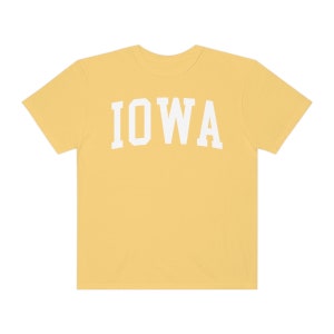 Iowa University Aesthetic T-shirt, Comfort Colors Premium Cotton T-shirt, College Gift image 7