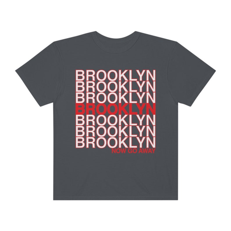Funny Brooklyn T-shirt, New Yorker Tee, Unisex New York City Gifts, NYC borough, Comfort Colors sarcastic type Tee Brooklyn now go away! image 8