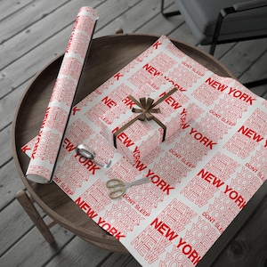 New York City Gift Wrapping Paper, Aesthetic Craft and Decor Paper, Party and gift accessories image 1