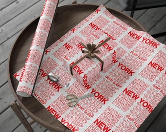 New York City Gift Wrapping Paper, Aesthetic Craft and Decor Paper, Party and gift accessories