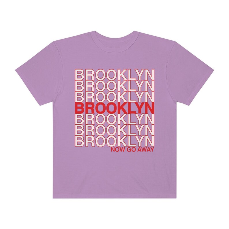 Funny Brooklyn T-shirt, New Yorker Tee, Unisex New York City Gifts, NYC borough, Comfort Colors sarcastic type Tee Brooklyn now go away! image 9