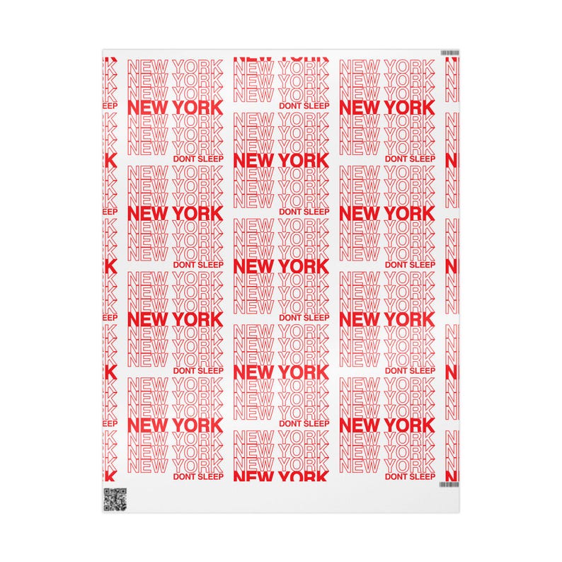 New York City Gift Wrapping Paper, Aesthetic Craft and Decor Paper, Party and gift accessories image 5