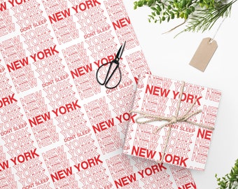 New York City Gift Wrapping Paper, Aesthetic Craft and Decor Paper, Party and gift accessories