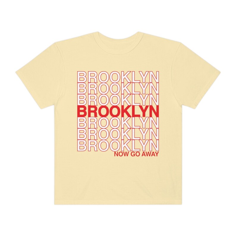Funny Brooklyn T-shirt, New Yorker Tee, Unisex New York City Gifts, NYC borough, Comfort Colors sarcastic type Tee Brooklyn now go away! image 5