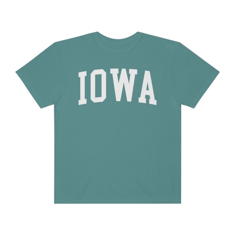 Iowa University Aesthetic T-shirt, Comfort Colors Premium Cotton T-shirt, College Gift image 4