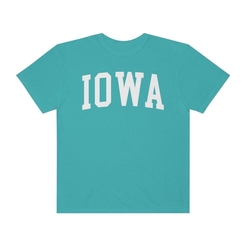 Iowa University Aesthetic T-shirt, Comfort Colors Premium Cotton T-shirt, College Gift image 9
