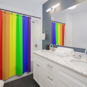Pride LGBTQ+ Rainbow Shower Curtain