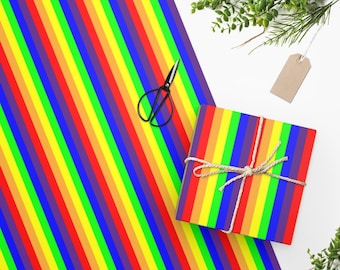 Rainbow LGBTQIA+ Gift Wrapping Paper, Pride gifts, Gift decorations that stand out!