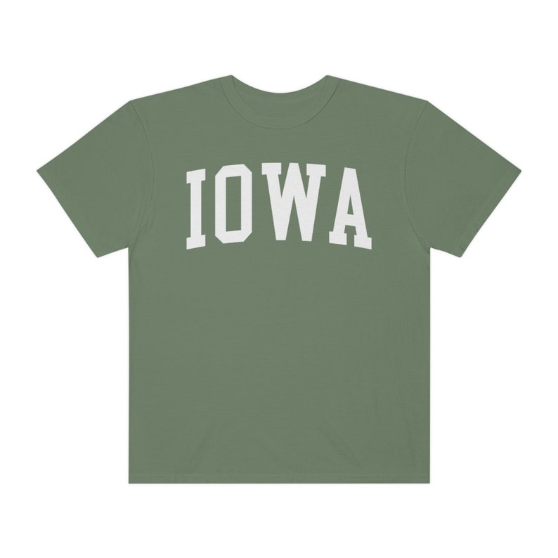 Iowa University Aesthetic T-shirt, Comfort Colors Premium Cotton T-shirt, College Gift image 10