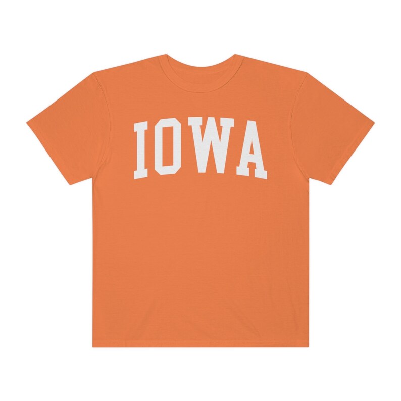 Iowa University Aesthetic T-shirt, Comfort Colors Premium Cotton T-shirt, College Gift image 5